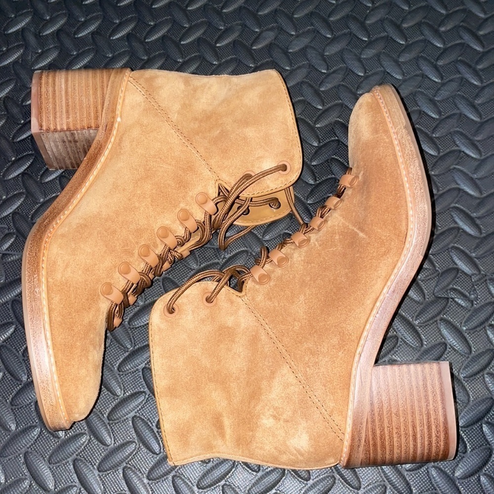 NEW Vince Falco Suede Lace Up Boots size - 8M - Picture 6 of 8